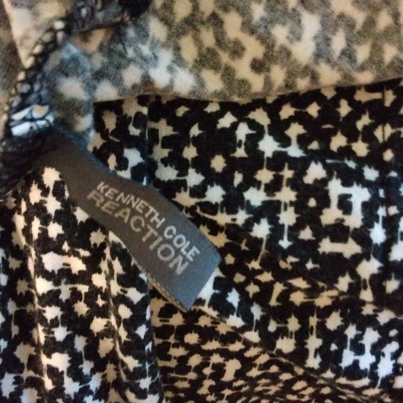 Women's EUC Kenneth Cole Reaction black/white print backless dress Sz Medium - Picture 4 of 4